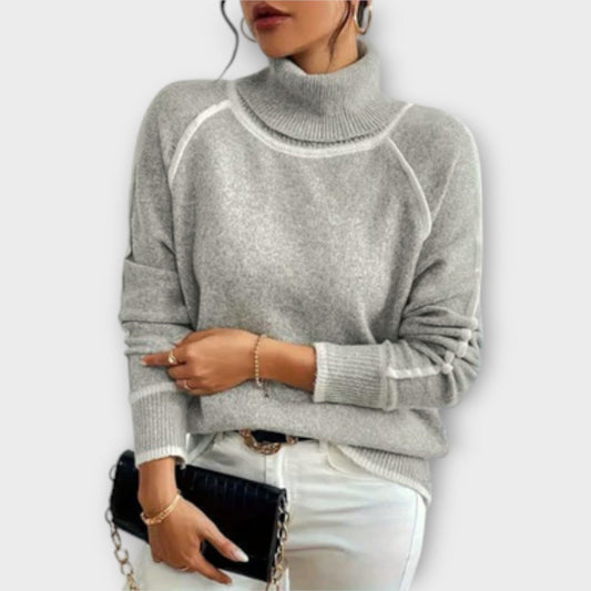 Aurora - Suéter Casual con Cuello Alto Aurora - Suéter Casual con Cuello Alto A minha loja 