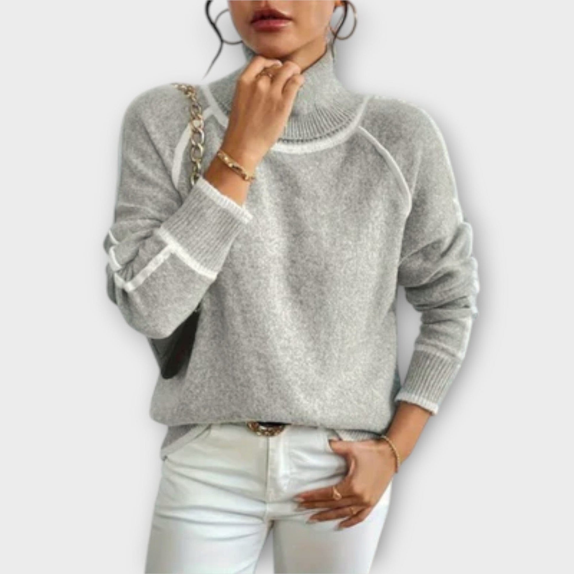Aurora - Suéter Casual con Cuello Alto Aurora - Suéter Casual con Cuello Alto A minha loja 