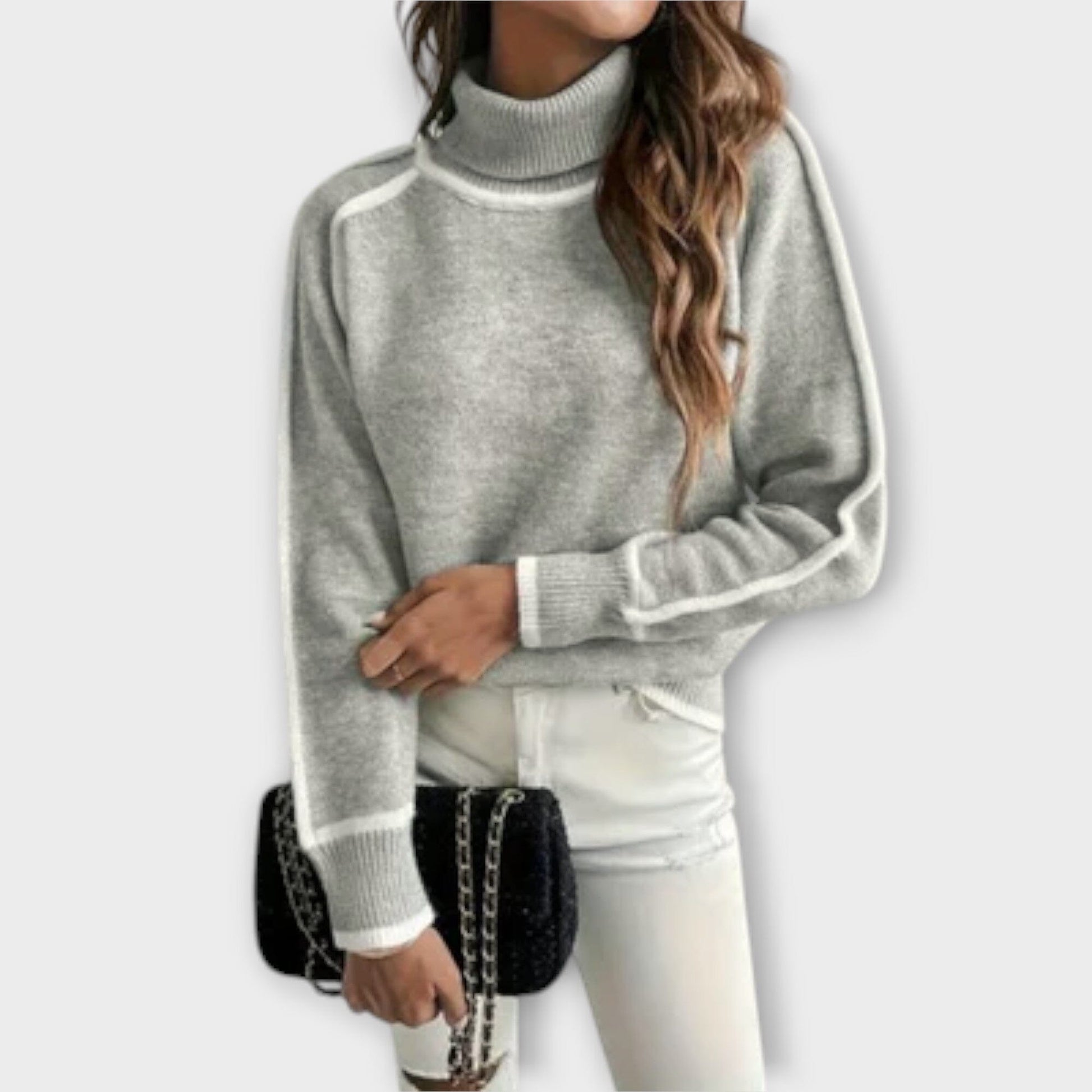Aurora - Suéter Casual con Cuello Alto Aurora - Suéter Casual con Cuello Alto A minha loja 