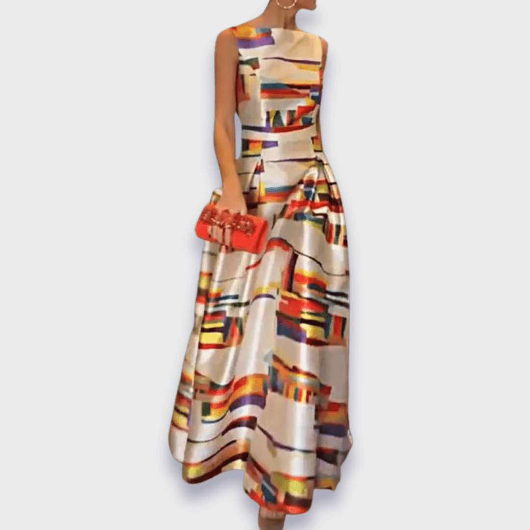 Babette – Vestido largo de tejido premium Babette – Vestido largo de tejido premium A minha loja S 