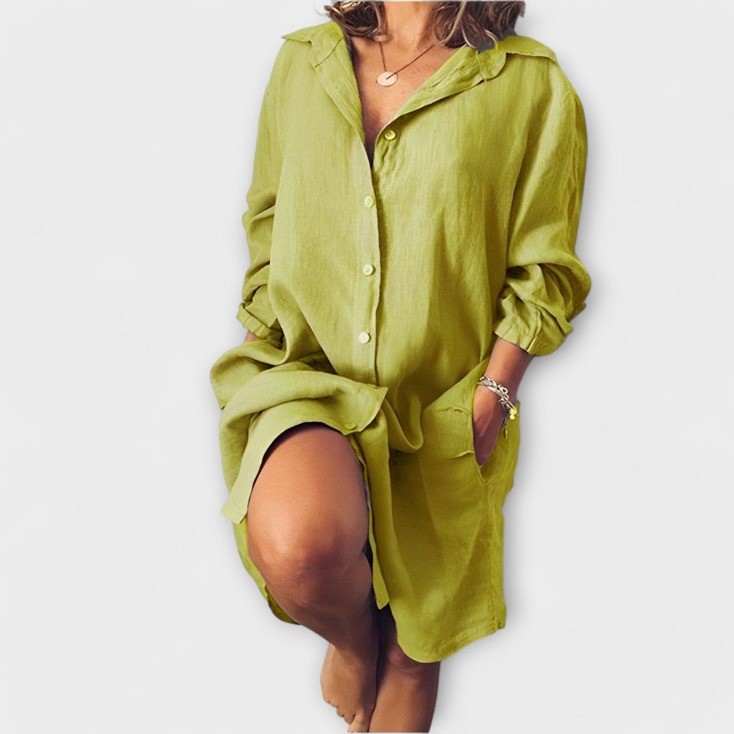 Blusa Casual de Lino para el Día a Día Blusa Casual de Lino para el Día a Día A minha loja Gelb S 