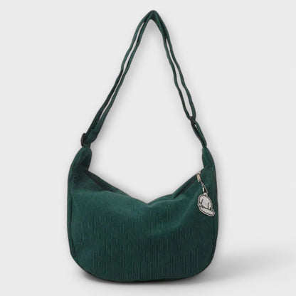 Bolsos bandolera de pana para mujer Bolsos bandolera de pana para mujer Rita Dunkelgrün 
