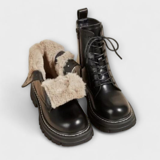 Botas de piel para mujer Botas de piel para mujer A minha loja Negro 35 