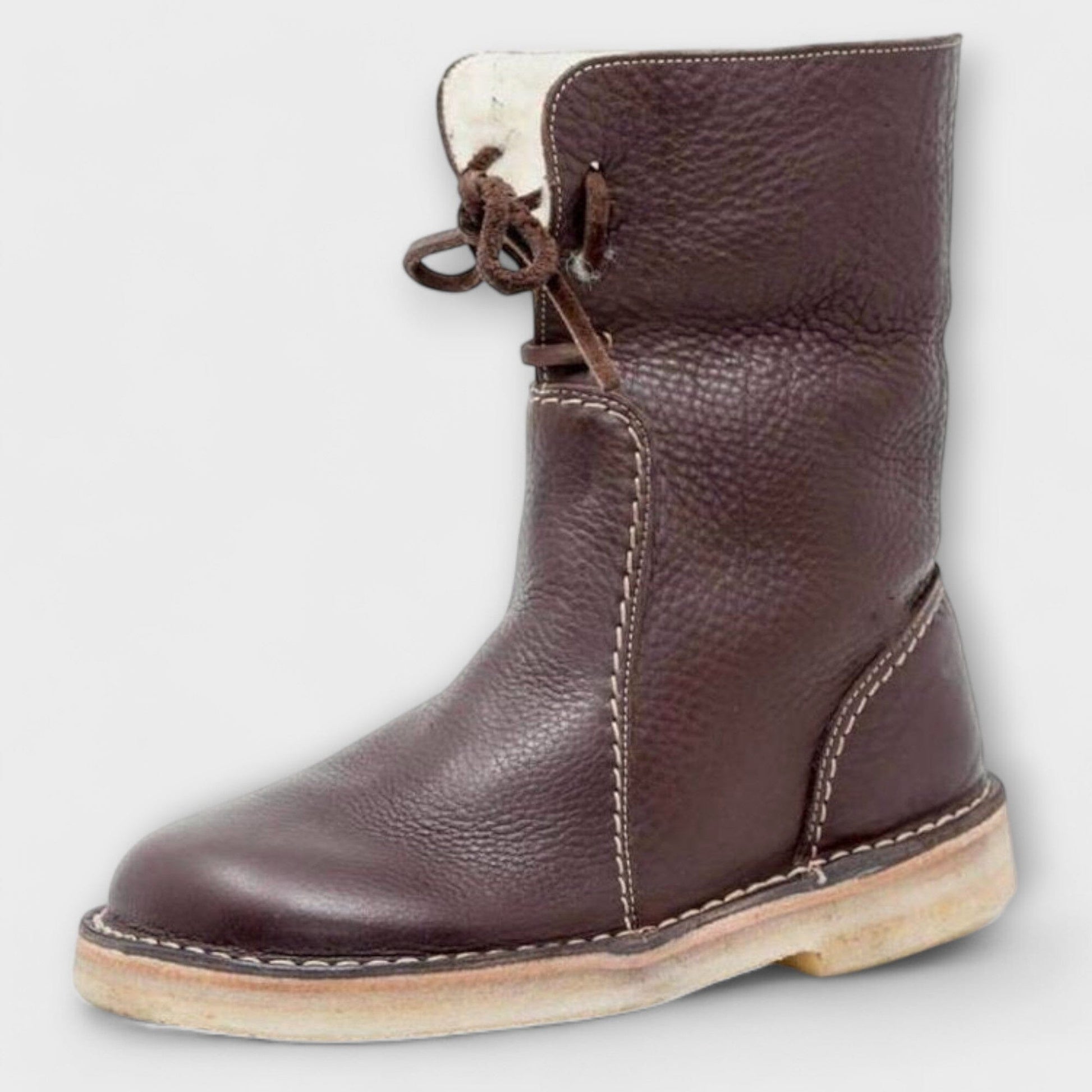 Botas impermeables con forro de lana Botas impermeables con forro de lana A minha loja Dunkelbraun 35 