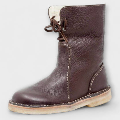 Botas impermeables con forro de lana Botas impermeables con forro de lana A minha loja Dunkelbraun 35 