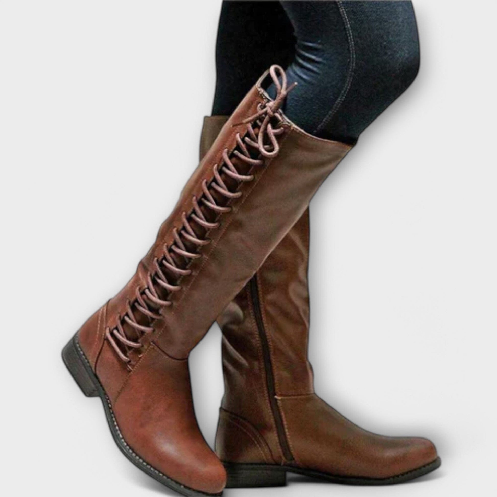 Botines elegantes con cordones Botines elegantes con cordones A minha loja Dunkelbraun 34 