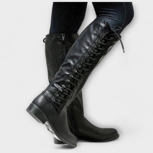 Botines elegantes con cordones Botines elegantes con cordones A minha loja Negro 34 