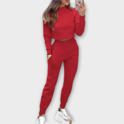 Brooklyn - Conjunto de Chándal Casual Brooklyn - Conjunto de Chándal Casual A minha loja Rojo S 