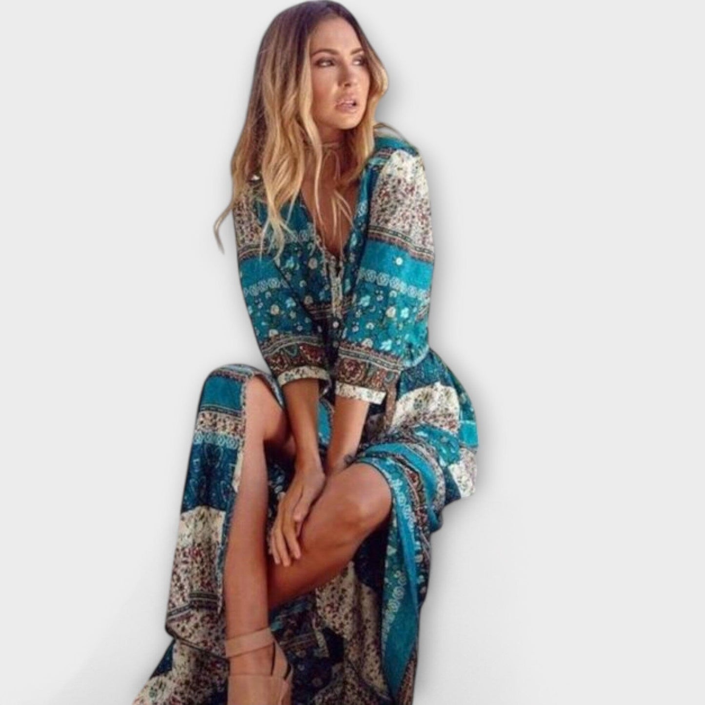Cariba – Vestido midi boho Cariba – Vestido midi boho A minha loja 