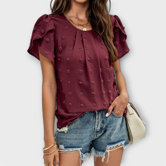Charlotte - La Blusa Perfecta de Polka Dot Charlotte - La Blusa Perfecta de Polka Dot A minha loja Bordeaux XS 
