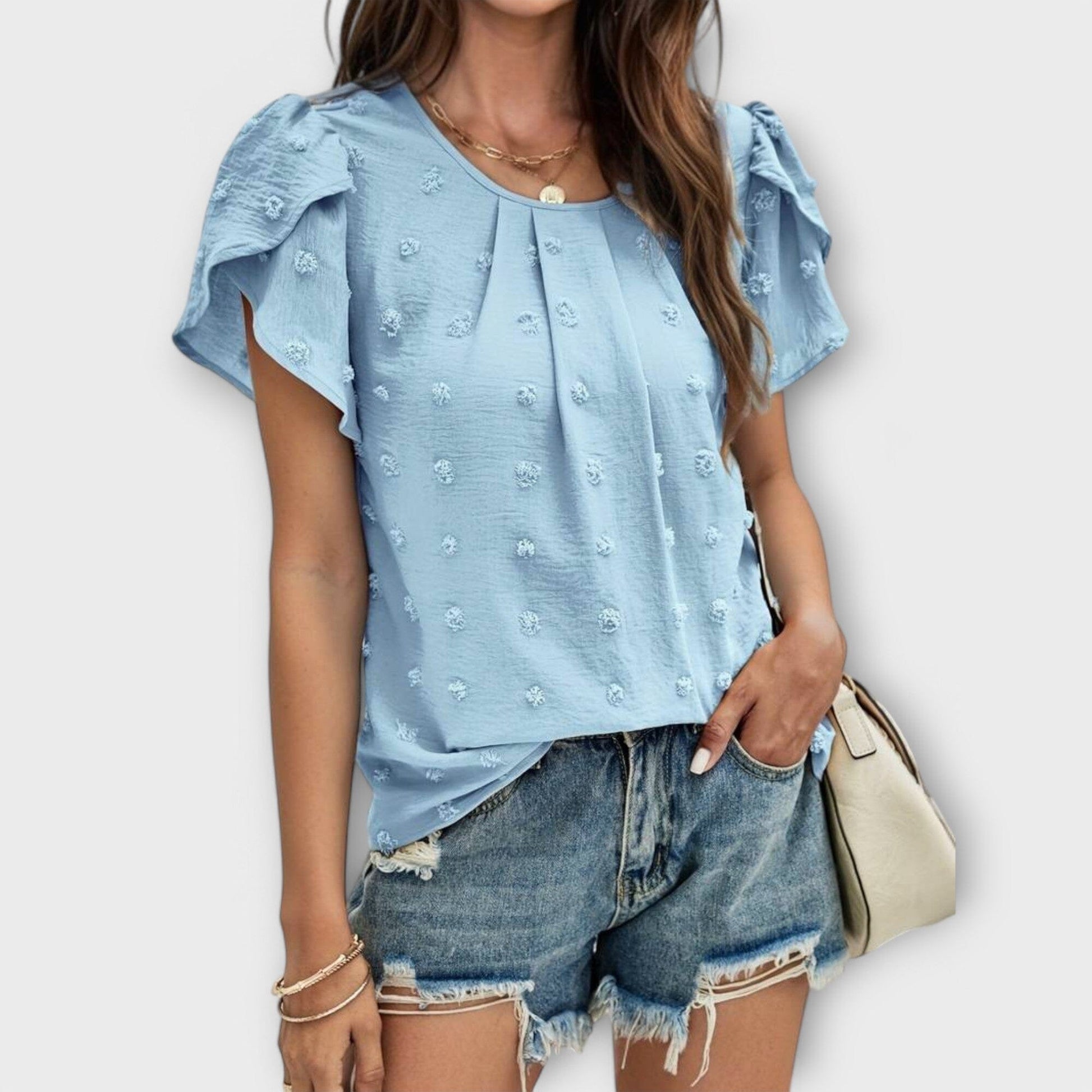Charlotte - La Blusa Perfecta de Polka Dot Charlotte - La Blusa Perfecta de Polka Dot A minha loja Hellblau XS 