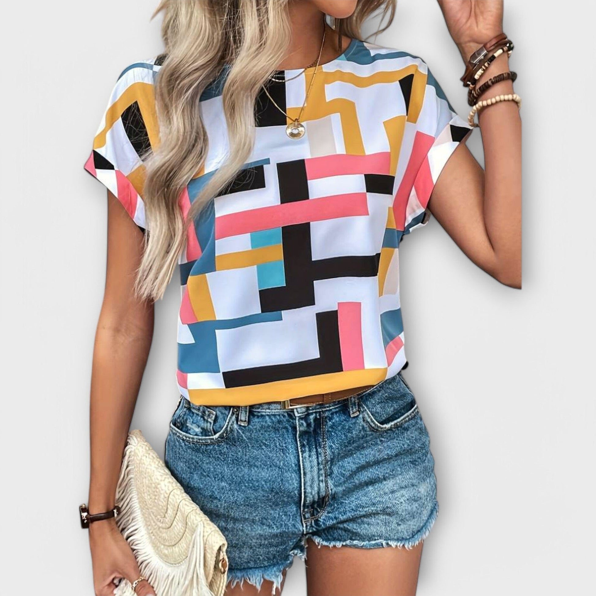 Chloe - Blusa de Manga Corta Chloe - Blusa de Manga Corta A minha loja 