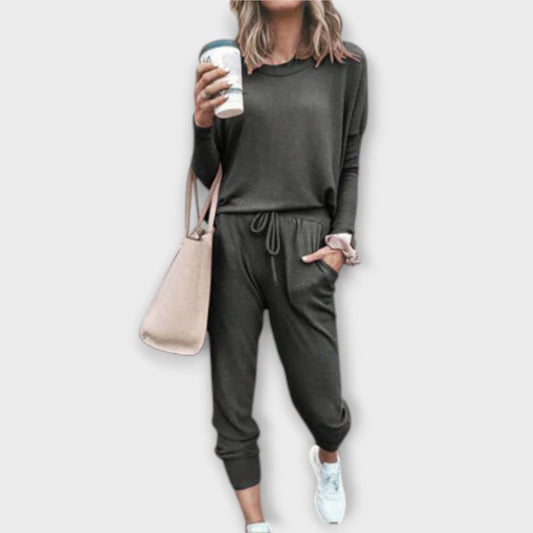 Claire - Conjunto Casual de Dos Piezas Claire - Conjunto Casual de Dos Piezas A minha loja Dunkelgrau S 