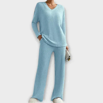 Conjunto de Lounge Acanalado Conjunto de Lounge Acanalado A minha loja Azul XS 