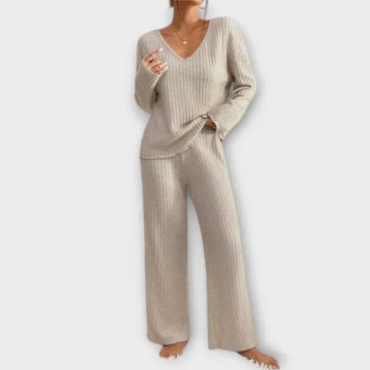 Conjunto de Lounge Acanalado Conjunto de Lounge Acanalado A minha loja Beige XS 