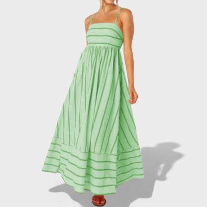 Isabel – Vestido Largo a Rayas
