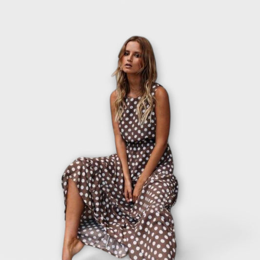 Danae – Vestido midi boho con lunares Danae – Vestido midi boho con lunares A minha loja 