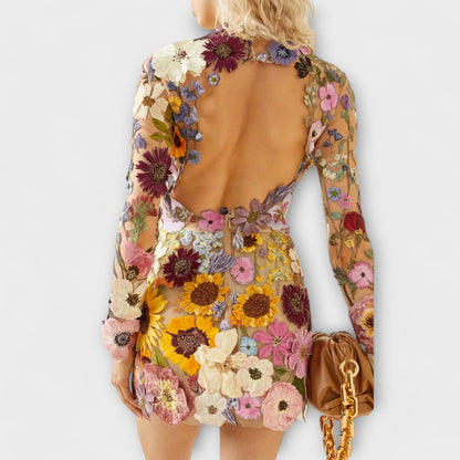 Dolores – Vestido con estampado de flores 3D Dolores – Vestido con estampado de flores 3D A minha loja 
