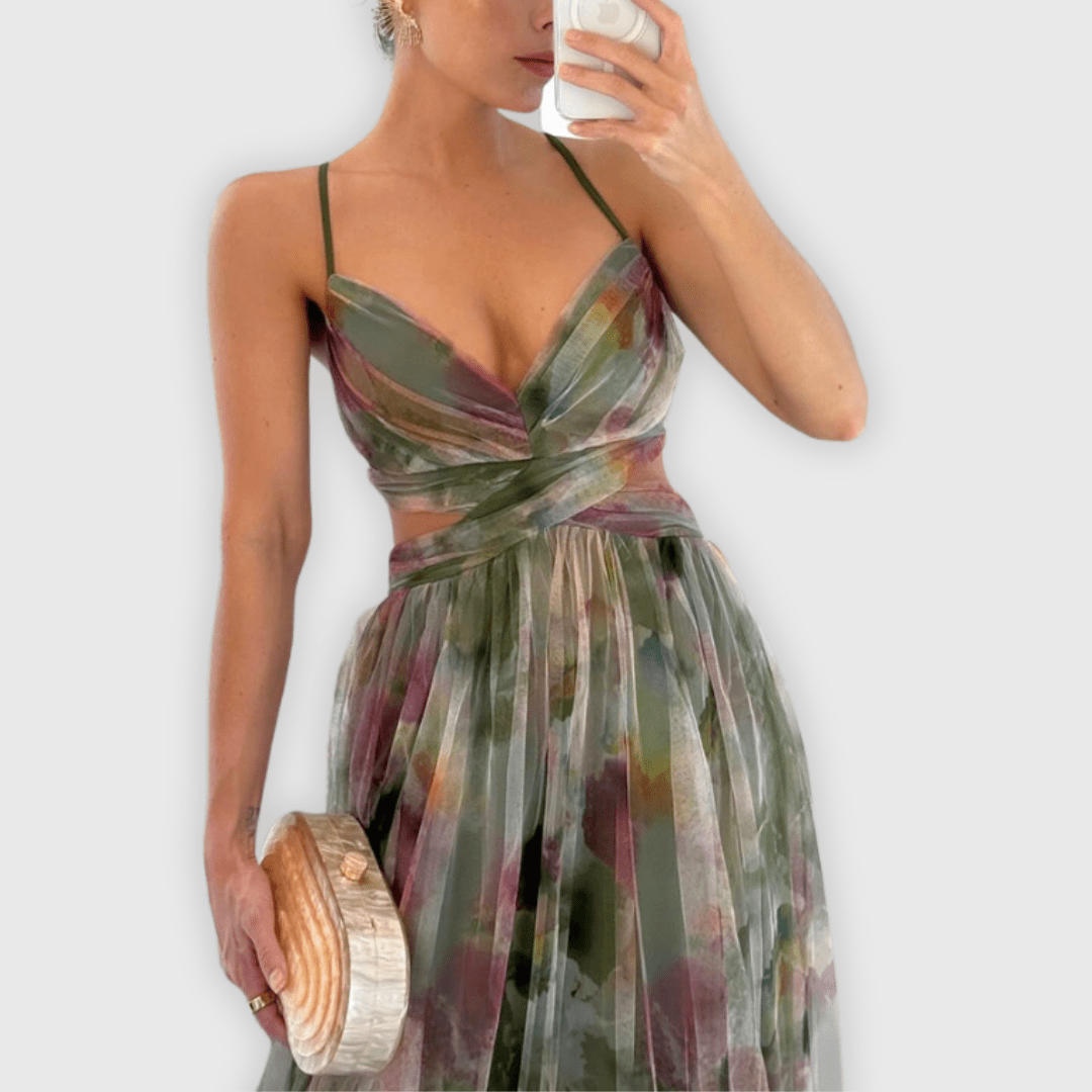 Dora | Vestido Maxi Premium Hecho a Mano Dora | Vestido Maxi Premium Hecho a Mano Rita Verde S 