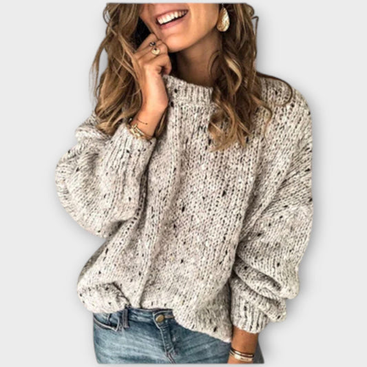 Eileen – Suéter de Punto Retro y Acogedor Eileen – Suéter de Punto Retro y Acogedor A minha loja Beige S 