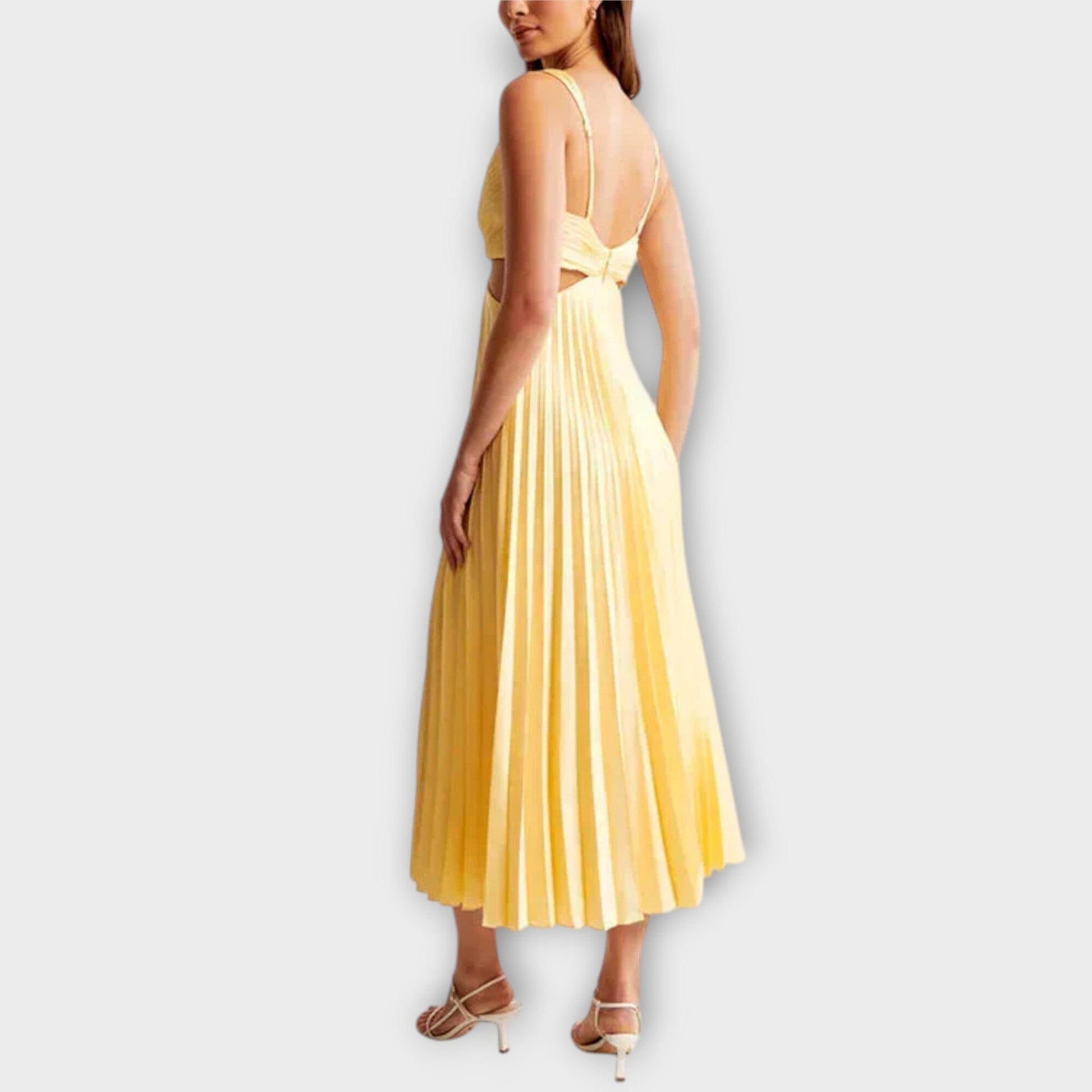 Elegante vestido midi de noche con plisado Elegante vestido midi de noche con plisado A minha loja 