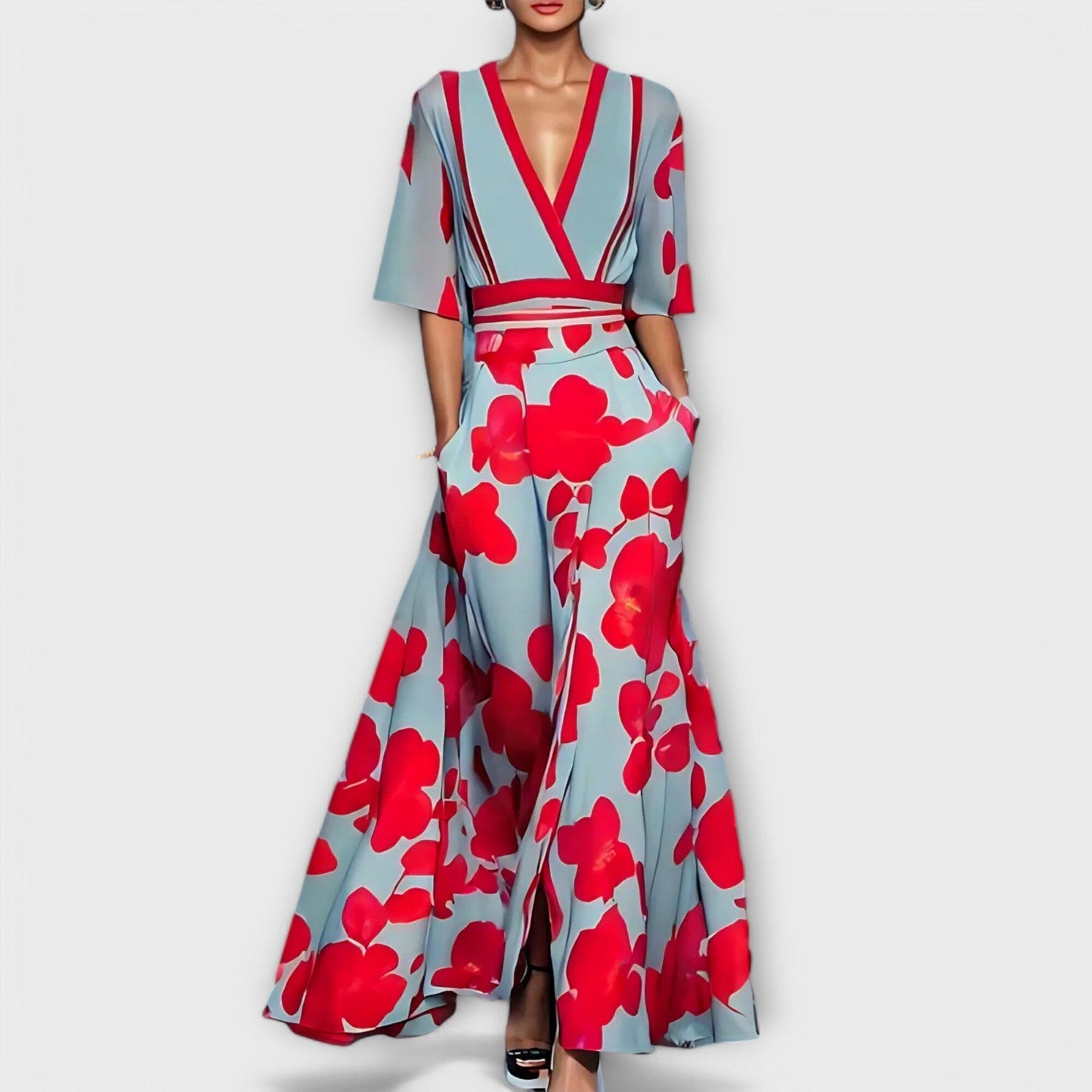 Elise – Elegante vestido entallado con estampado floral Elise – Elegante vestido entallado con estampado floral A minha loja 