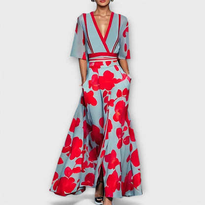 Elise – Elegante vestido entallado con estampado floral Elise – Elegante vestido entallado con estampado floral A minha loja 