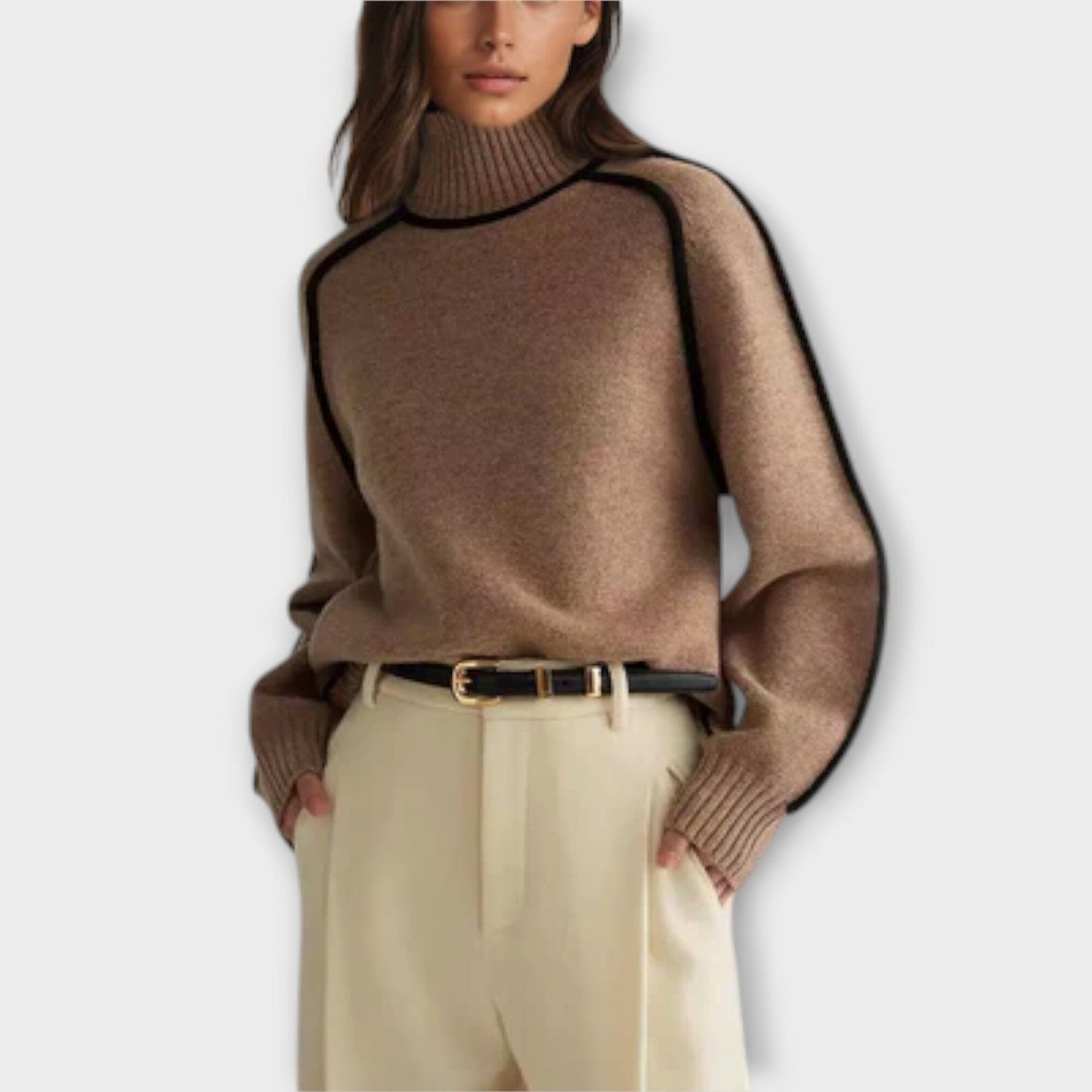Emilie – Suéter de Cuello Alto Suave y Elegante Emilie – Suéter de Cuello Alto Suave y Elegante A minha loja 
