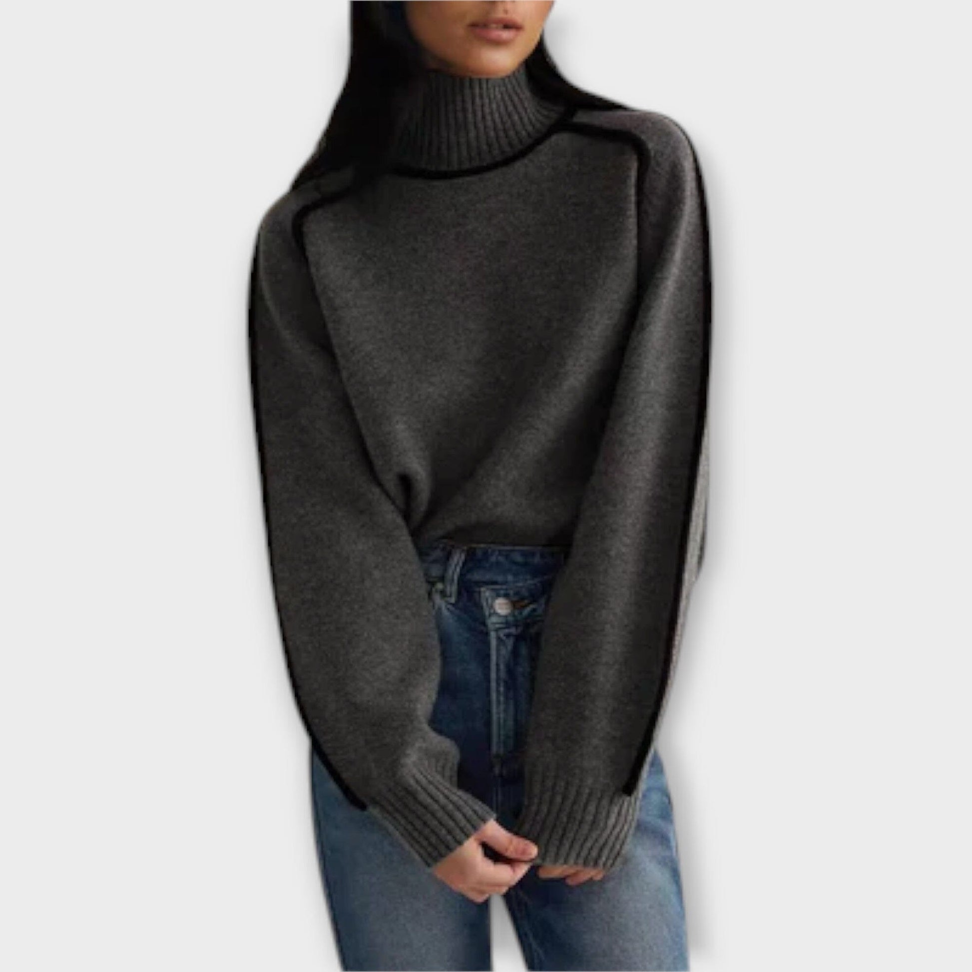 Emilie – Suéter de Cuello Alto Suave y Elegante Emilie – Suéter de Cuello Alto Suave y Elegante A minha loja 