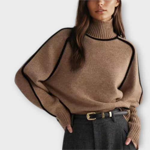 Emilie – Suéter de Cuello Alto Suave y Elegante Emilie – Suéter de Cuello Alto Suave y Elegante A minha loja Braun XS 