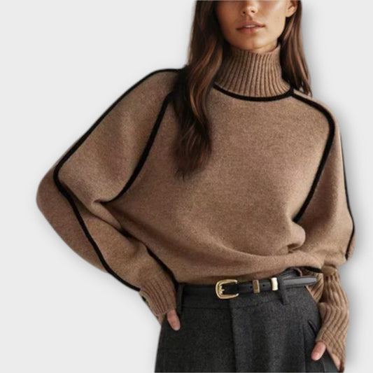 Emilie – Suéter de Cuello Alto Suave y Elegante Emilie – Suéter de Cuello Alto Suave y Elegante A minha loja Braun XS 
