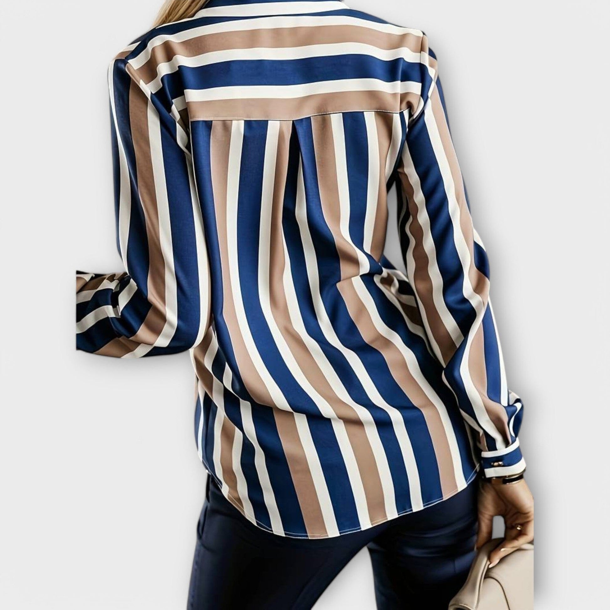 Emily - Blusa Casual de Rayas Tranquila Emily - Blusa Casual de Rayas Tranquila A minha loja 