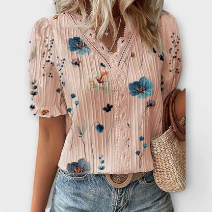 Emily - Blusa de Moda con Escote en V Emily - Blusa de Moda con Escote en V A minha loja 