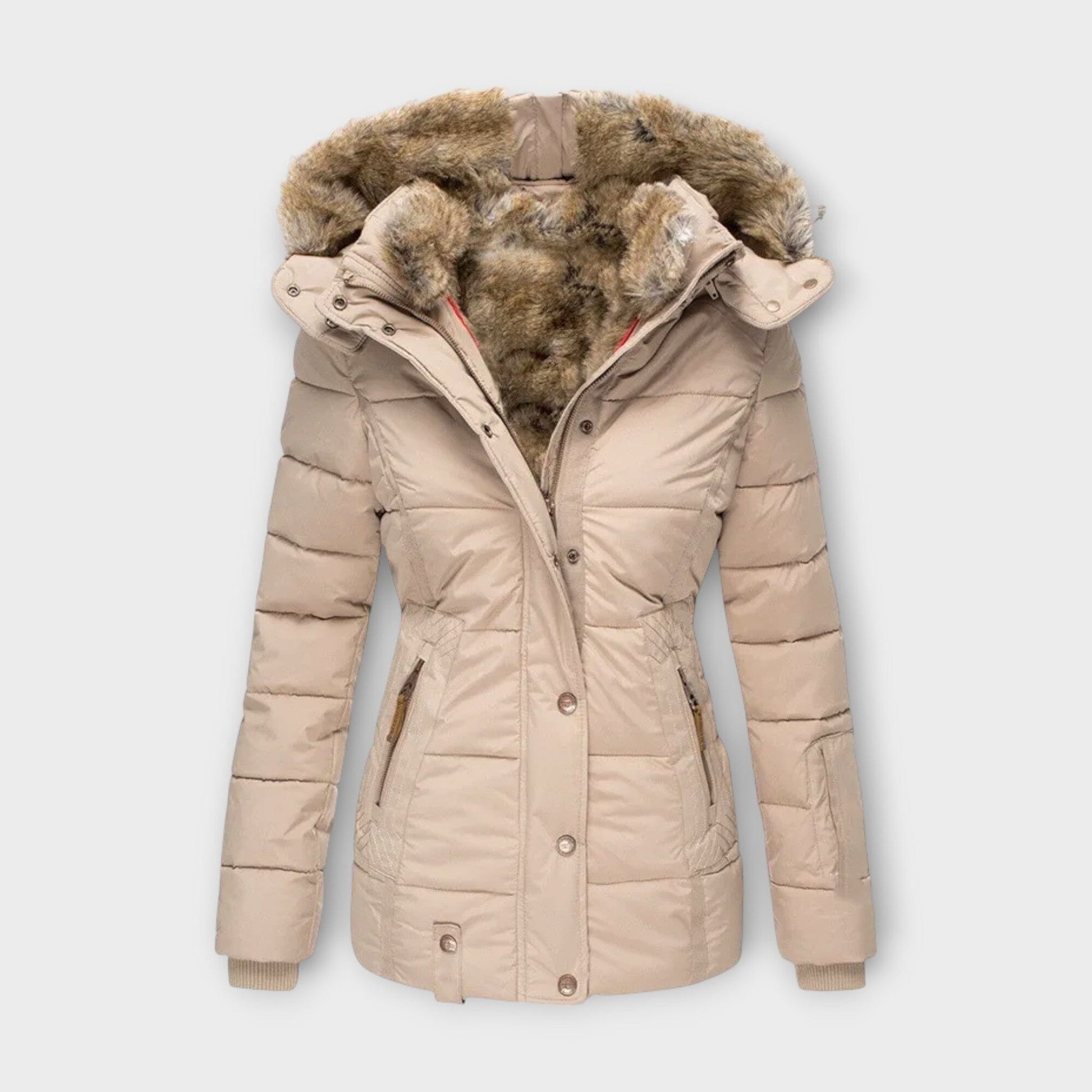Emine – Chaqueta de forro de peluche suave Emine – Chaqueta de forro de peluche suave A minha loja Beige XS 