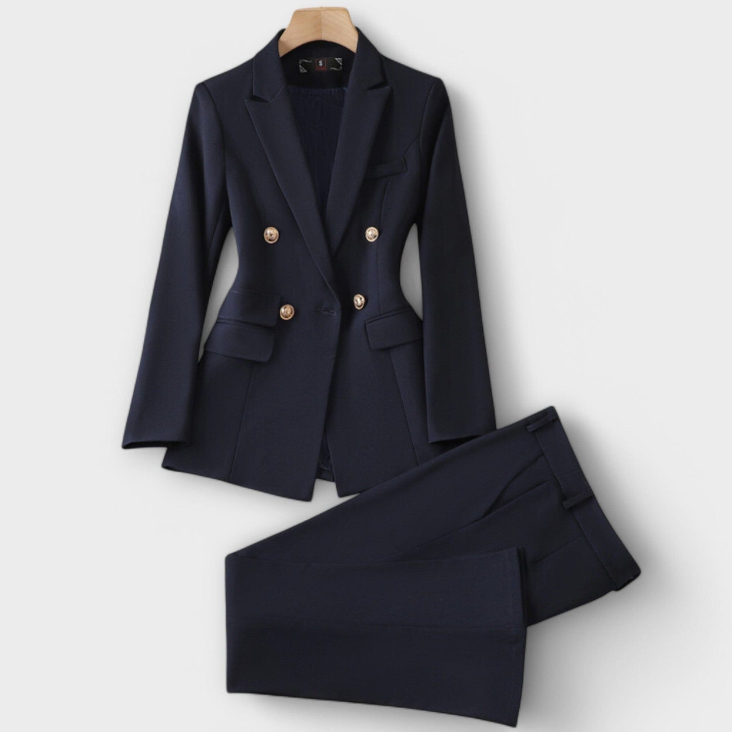Emma – Conjunto de Chaqueta y Pantalones Emma – Conjunto de Chaqueta y Pantalones A minha loja Azul S 