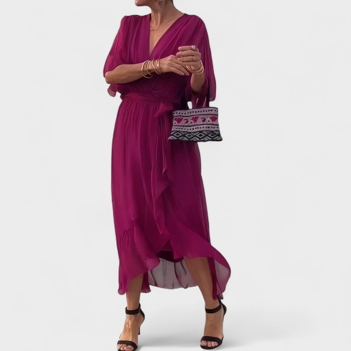 Juni | Vestido con escote en V