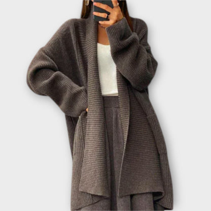 Euphemia – Cárdigan Largo de Punto Euphemia – Cárdigan Largo de Punto A minha loja Kaffee Einheitsgröße (S-2XL) 