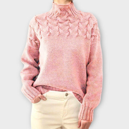 Eva – Suéter para Mujer con Detalle de Trenza Eva – Suéter para Mujer con Detalle de Trenza A minha loja Rosa S 