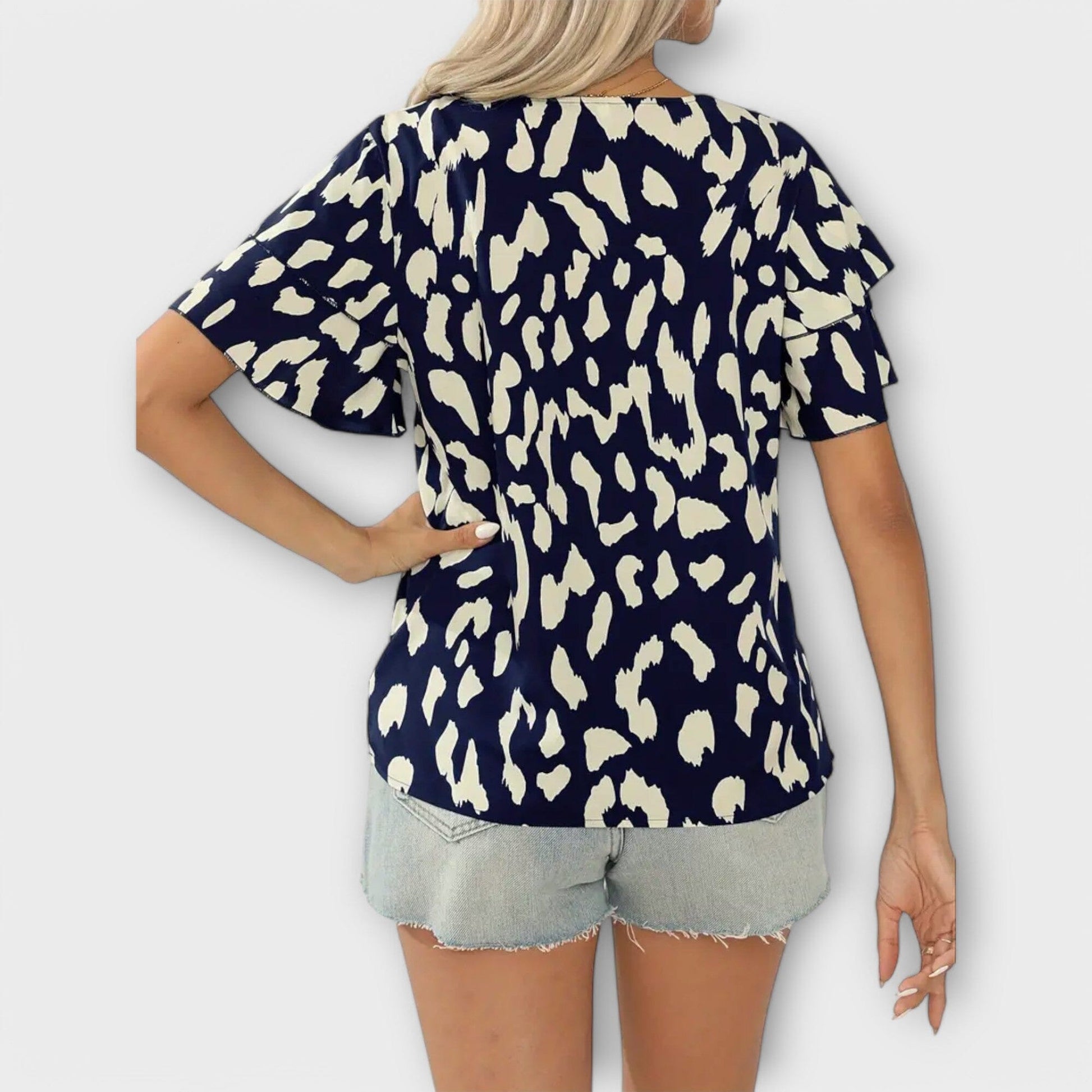 Evelyn - Blusa Casual con Escote Redondo Evelyn - Blusa Casual con Escote Redondo A minha loja 