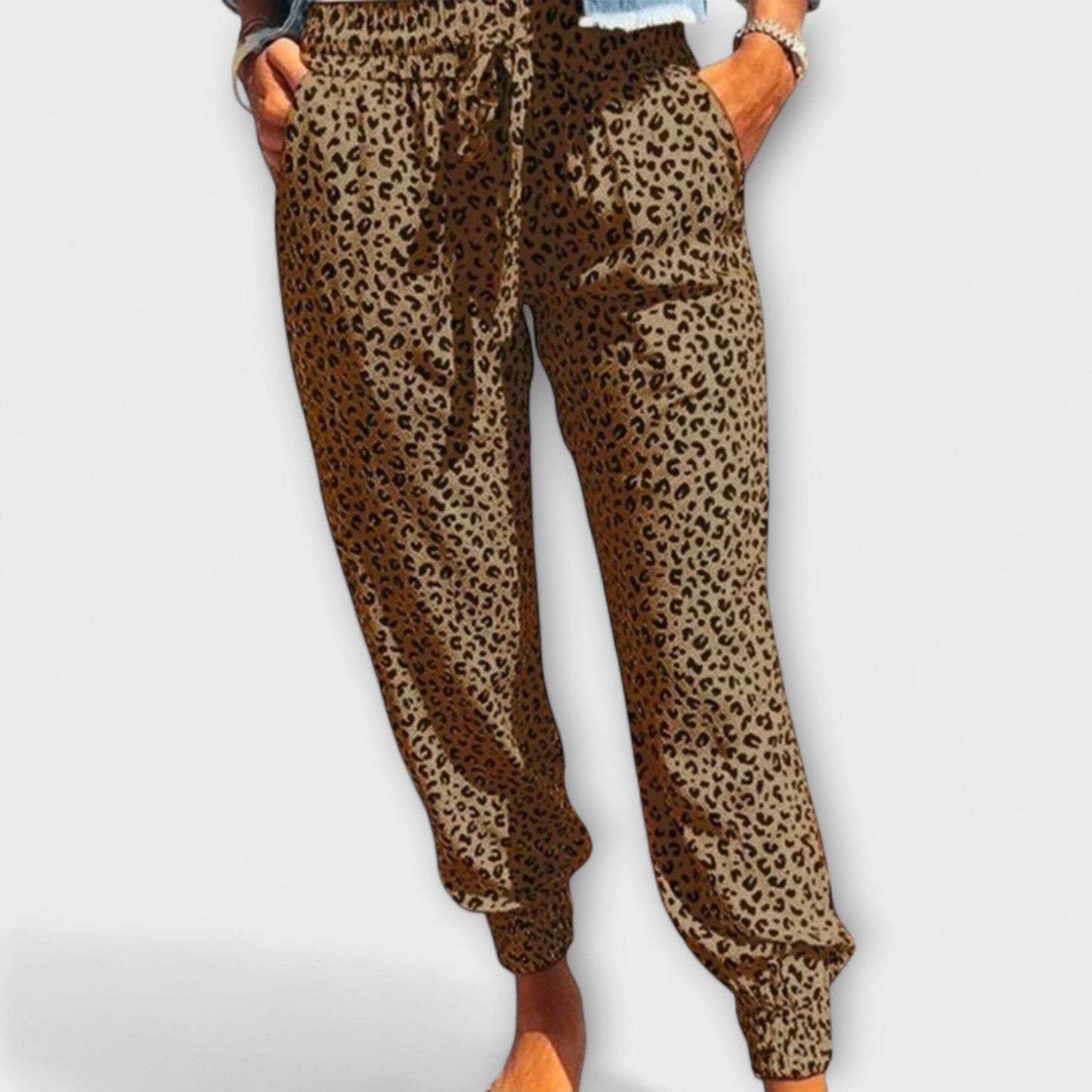 Feli – Pantalón de leopardo con pierna ancha Feli – Pantalón de leopardo con pierna ancha A minha loja Braun S 