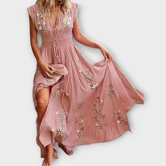 Felizia – Vestido boho con bordados encantadores Felizia – Vestido boho con bordados encantadores A minha loja Hellrosa S 
