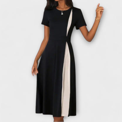 Hanne – Vestido midi en blanco y negro Hanne – Vestido midi en blanco y negro A minha loja 