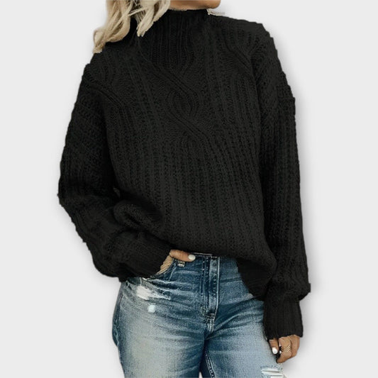 Harper – Suéter de Punto Acogedor Harper – Suéter de Punto Acogedor A minha loja Negro XS 