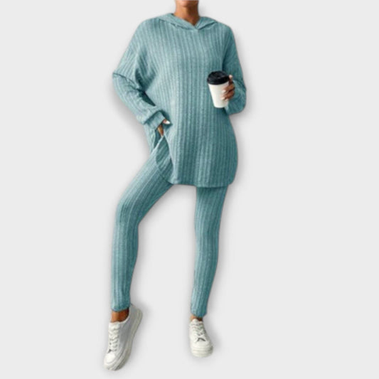 Helen - Conjunto Casual de Dos Piezas Helen - Conjunto Casual de Dos Piezas A minha loja Türkis S 
