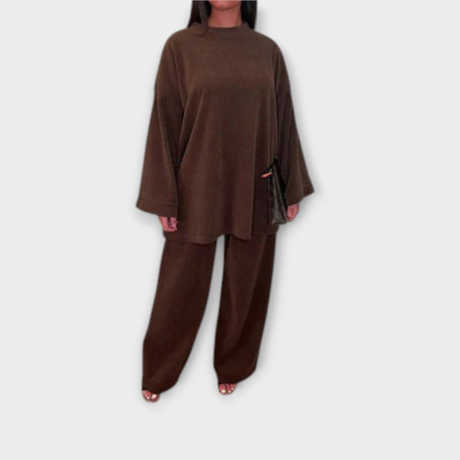 Ingrid – Conjunto Plus Size de Estilo Acanalado Ingrid – Conjunto Plus Size de Estilo Acanalado A minha loja Braun L 