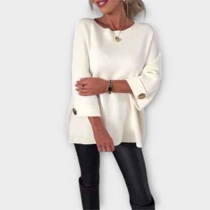 Isabella - Blusa de Punto Elegante Isabella - Blusa de Punto Elegante A minha loja Blanco S 