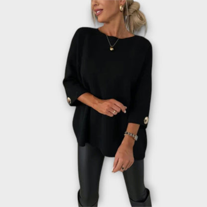 Isabella - Blusa de Punto Elegante Isabella - Blusa de Punto Elegante A minha loja Negro S 