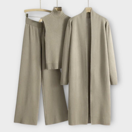 Isabella - Conjunto de Tres Piezas Isabella - Conjunto de Tres Piezas A minha loja Beige XS 