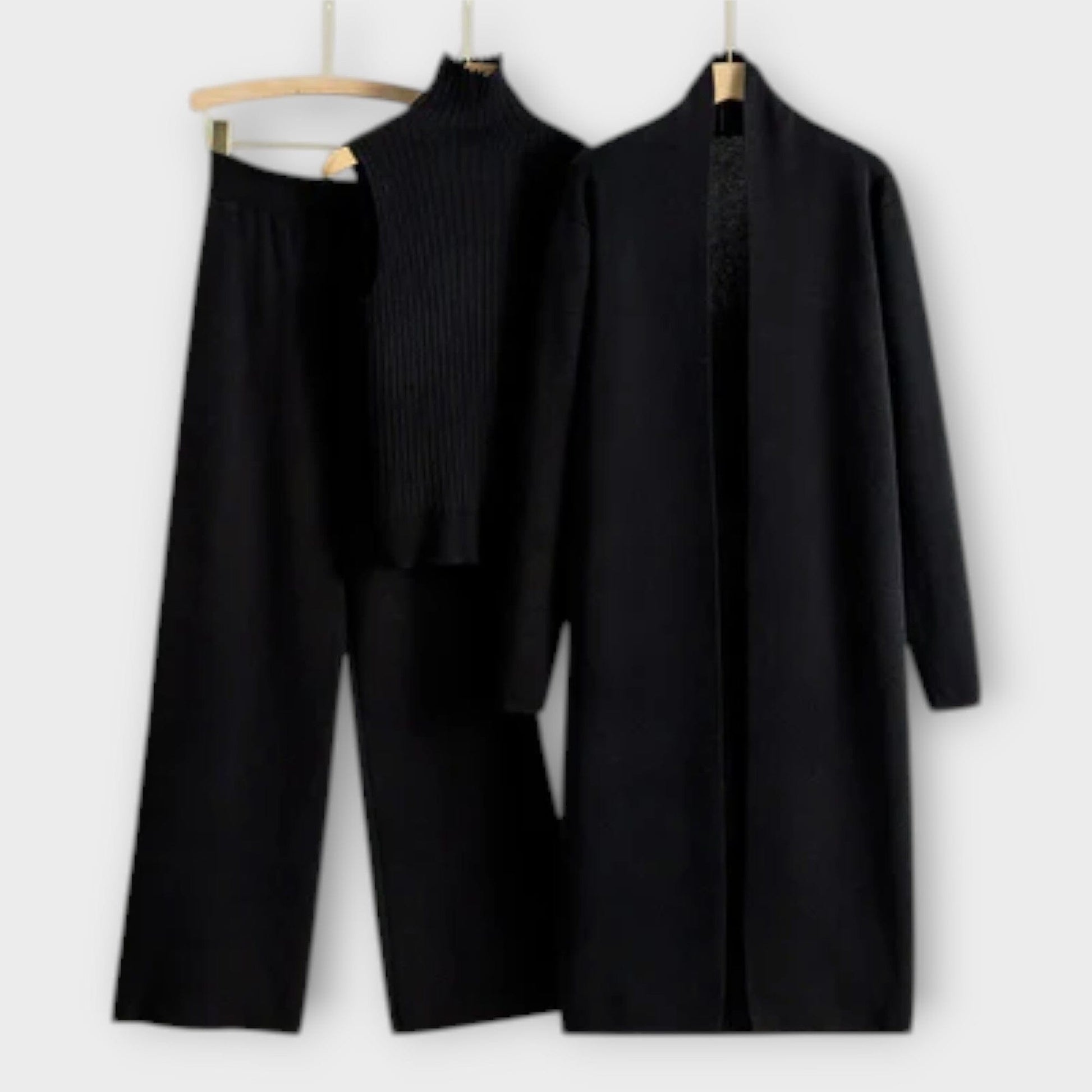 Isabella - Conjunto de Tres Piezas Isabella - Conjunto de Tres Piezas A minha loja Negro XS 