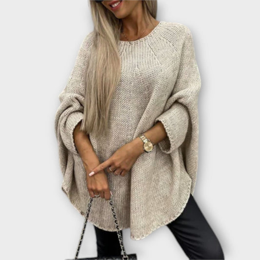 Isabelle - Pullover de Mujer con Cuello Redondo Estiloso Isabelle - Pullover de Mujer con Cuello Redondo Estiloso A minha loja Beige S 